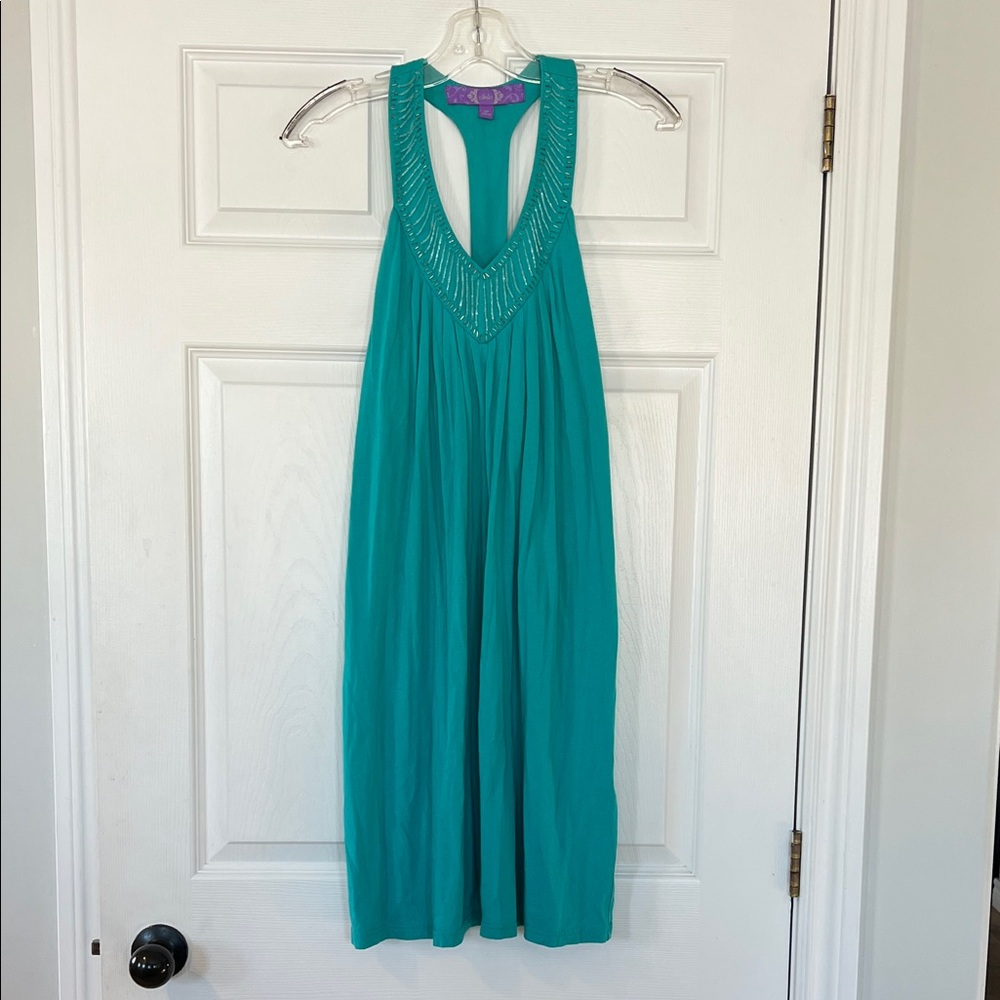 Jolie Teal Backless Dress